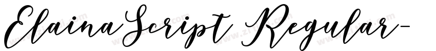 ElainaScript Regular字体转换